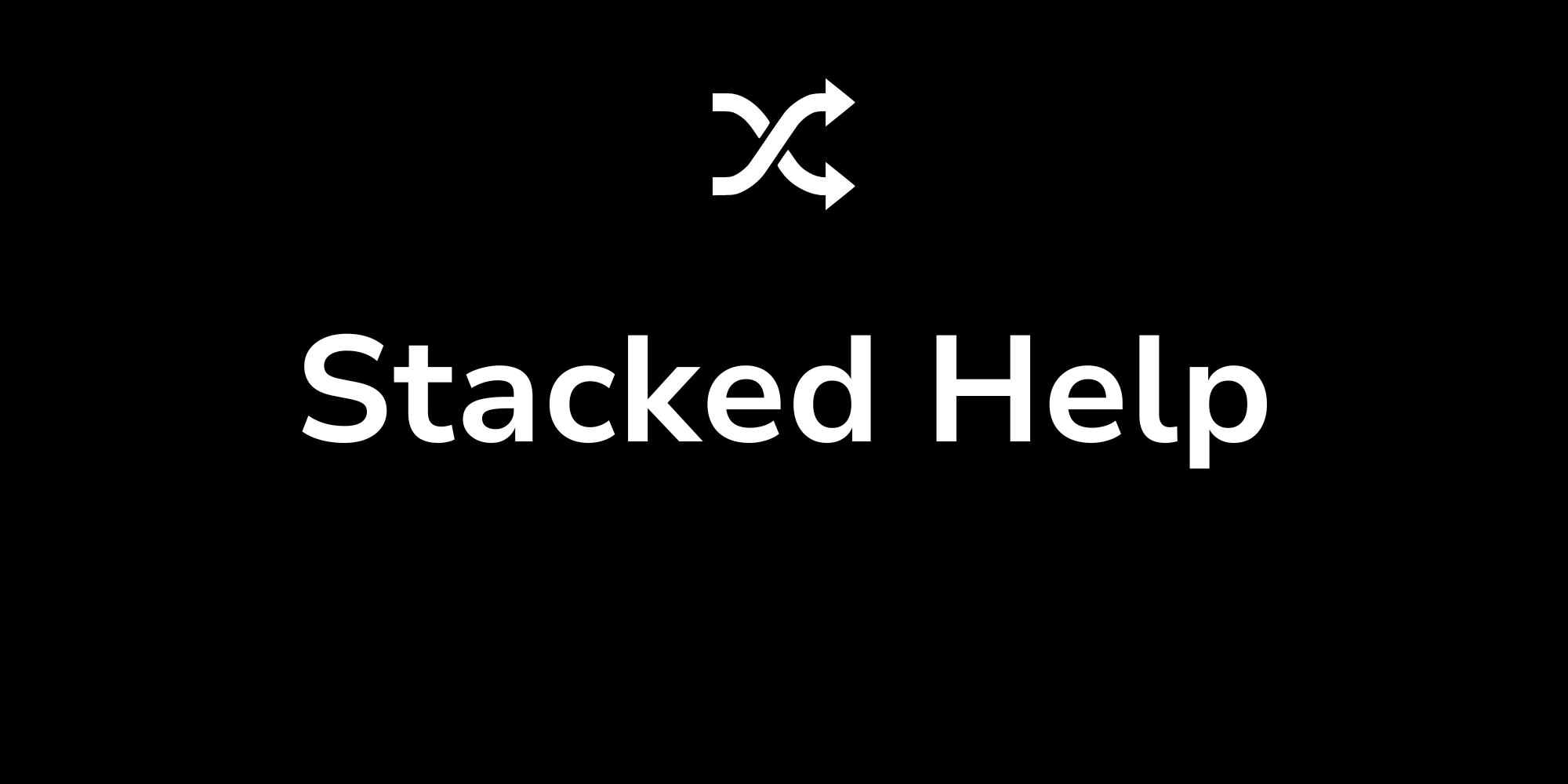 New Stacked help website